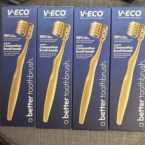 V-ECO Gold A Better Toothbrush with 2 Innovation brush heads (Sold Separately)